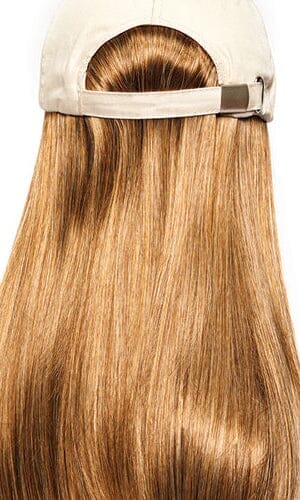 Wavy Hat Beige by Henry Margu | Hat with Hair / Synthetic Hair Fiber