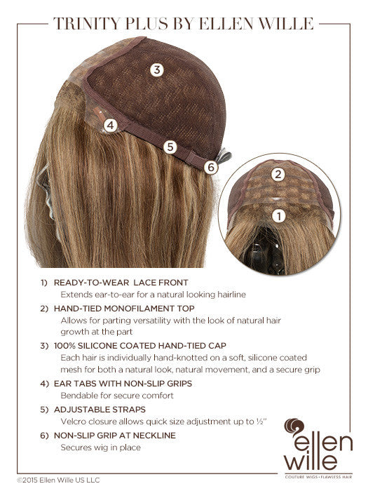 Trinity Plus HT Wig by Ellen Wille | Remy Human Hair | Petite/Average Cap