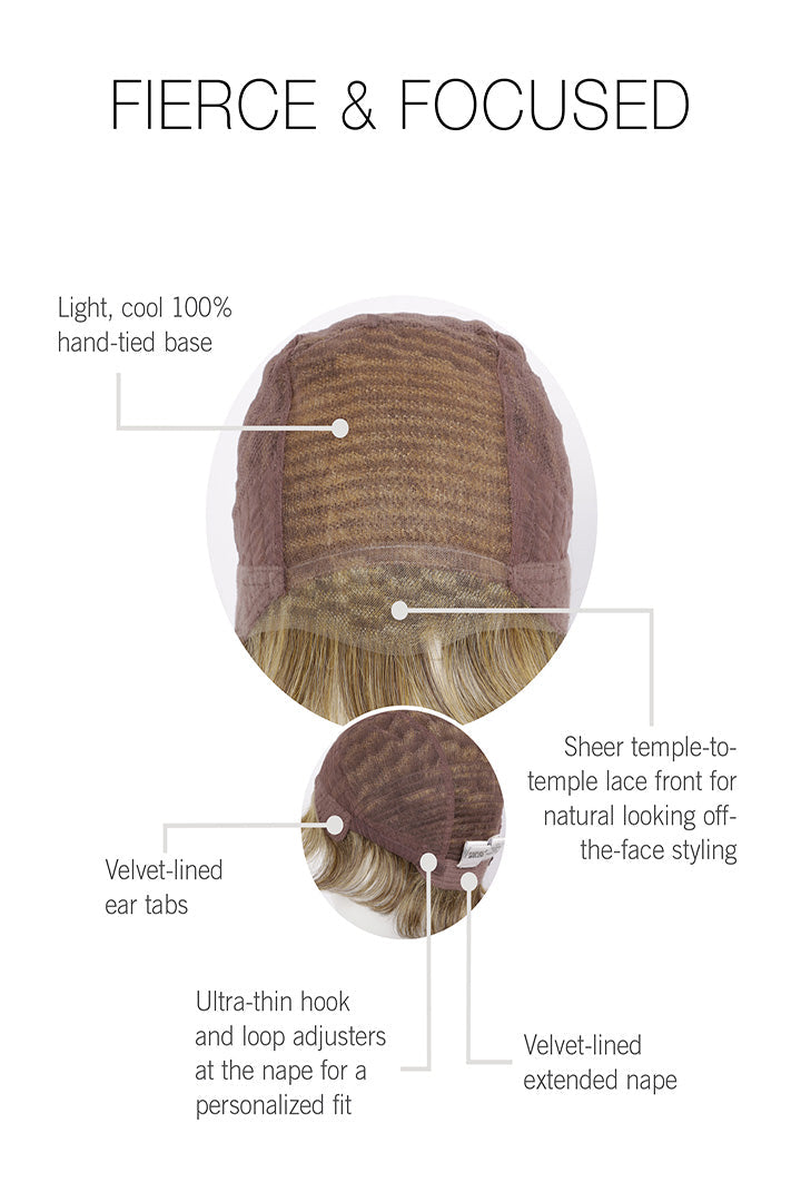 Open Box | Fierce and Focused Wig by Raquel Welch | Heat Friendly Synthetic Hair | Average Cap | RL2/4