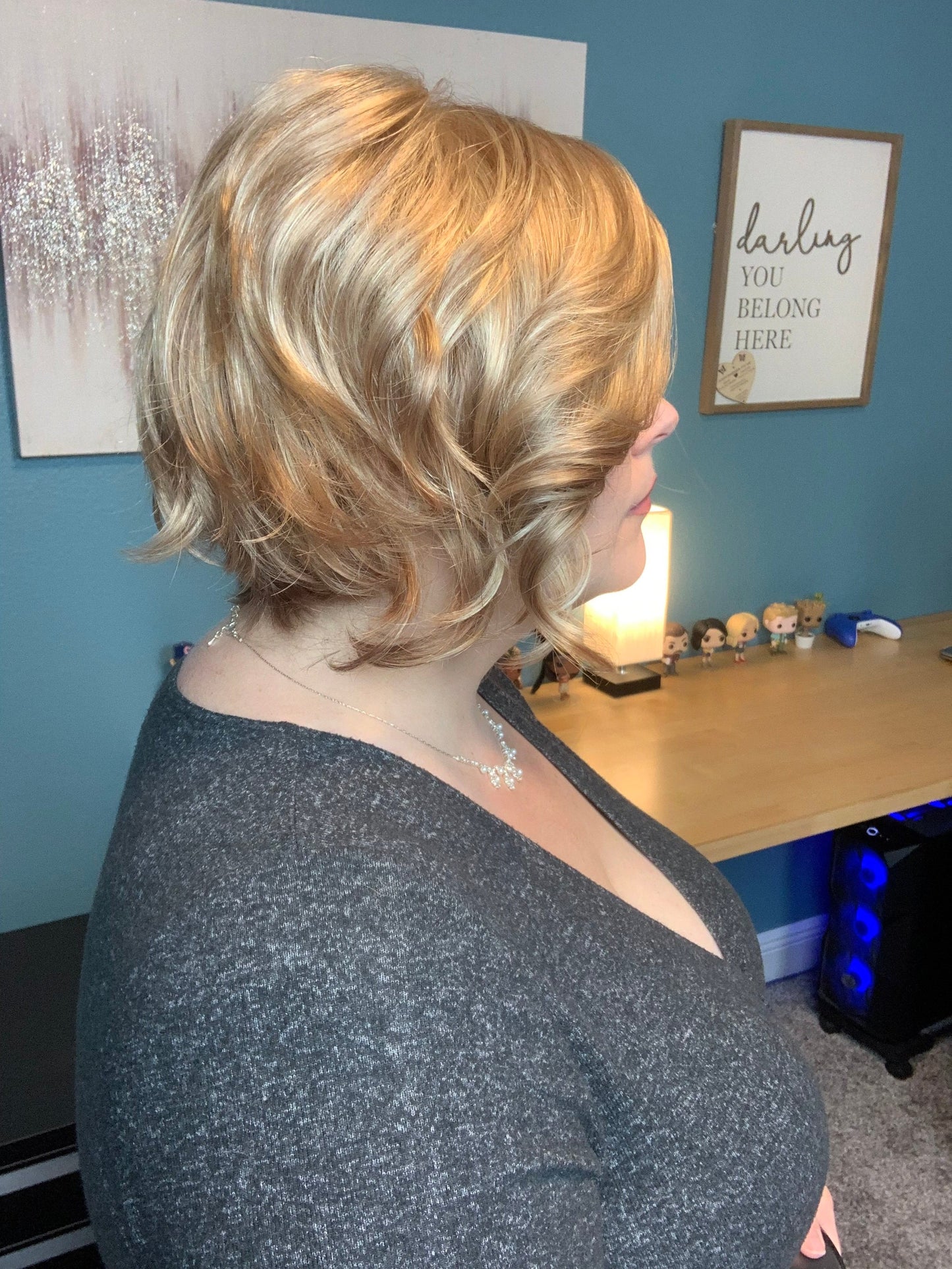 Open Box | Hallie Wig by Rene of Paris | Average Cap | Peanut Butter Swirl