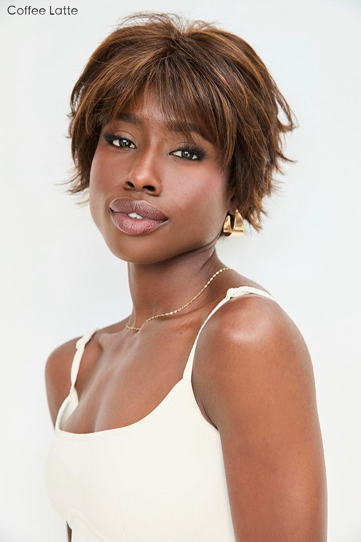 Open Box | Star Wig by Rene of Paris | Heat Friendly Synthetic Hair | Average Cap | Dark Chocolate
