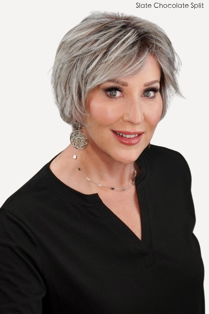 Open Box | Star Wig by Rene of Paris | Heat Friendly Synthetic Hair | Average Cap | Dark Chocolate