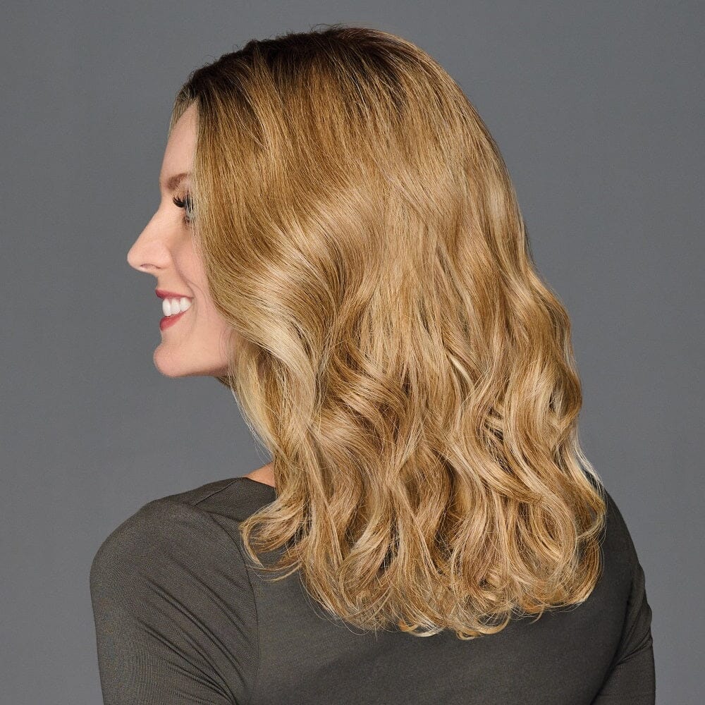 Top Billing Wavy 14" Topper by Raquel Welch in RL19/23SS Shaded Biscuit | Open Box | All Sales Final