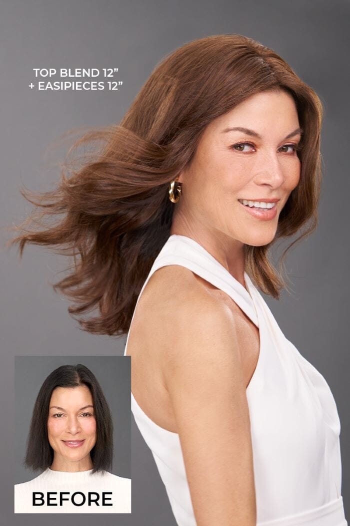 Top Blend 12" Remy Human Hair Topper by Jon Renau