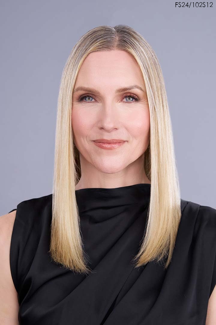 Top Trend Lace HD Straight 18" Topper by Jon Renau | Heat Friendly Synthetic Hair