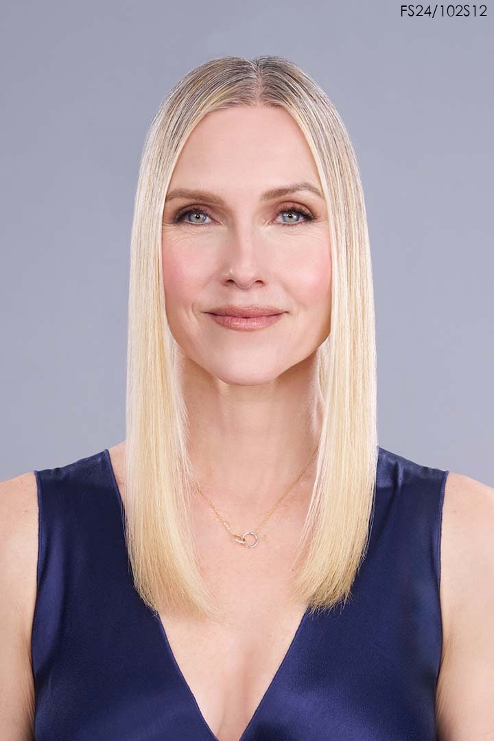 Top Trend Lace HD Wavy 18" Topper by Jon Renau | Heat Friendly Synthetic Hair
