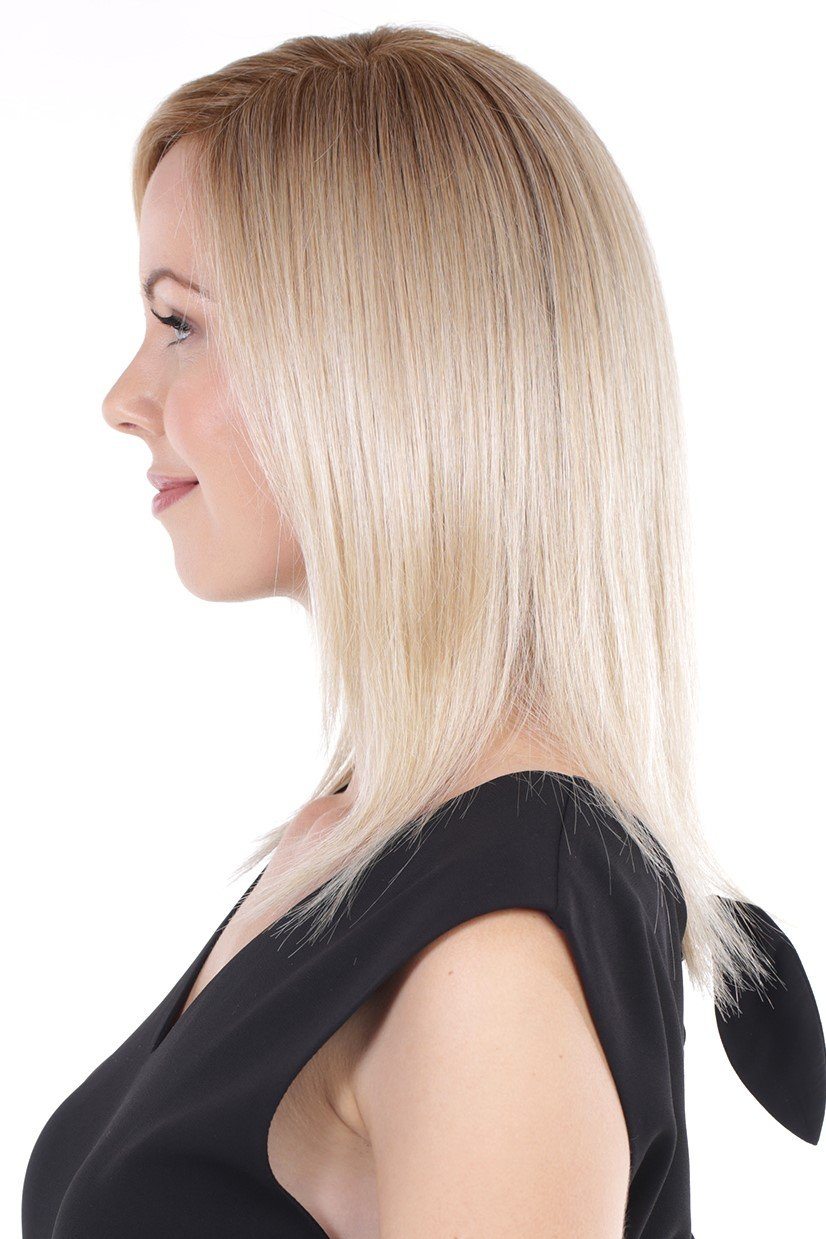 Belle Tress Toppers - Remy Human Hair Lace Front Mono Top 14" (#1000)