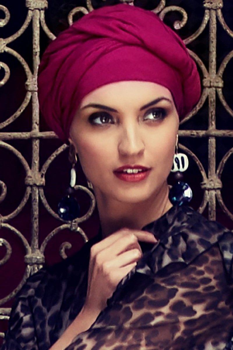 Christine Headwear - Sapphire Boho Turban Set (#2165)