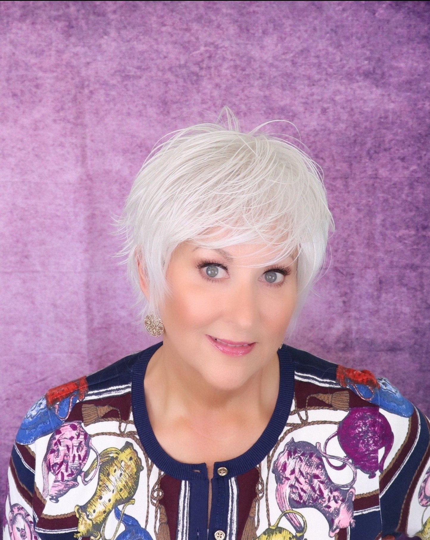Open Box | Flame Wig by Envy | Human Hair/Heat Friendly Synthetic Blend Hair | Average Cap | Cinnamon Raisin