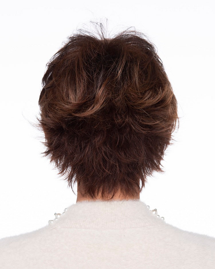Open Box | Flame Wig by Envy | Human Hair/Heat Friendly Synthetic Blend Hair | Average Cap | Cinnamon Raisin
