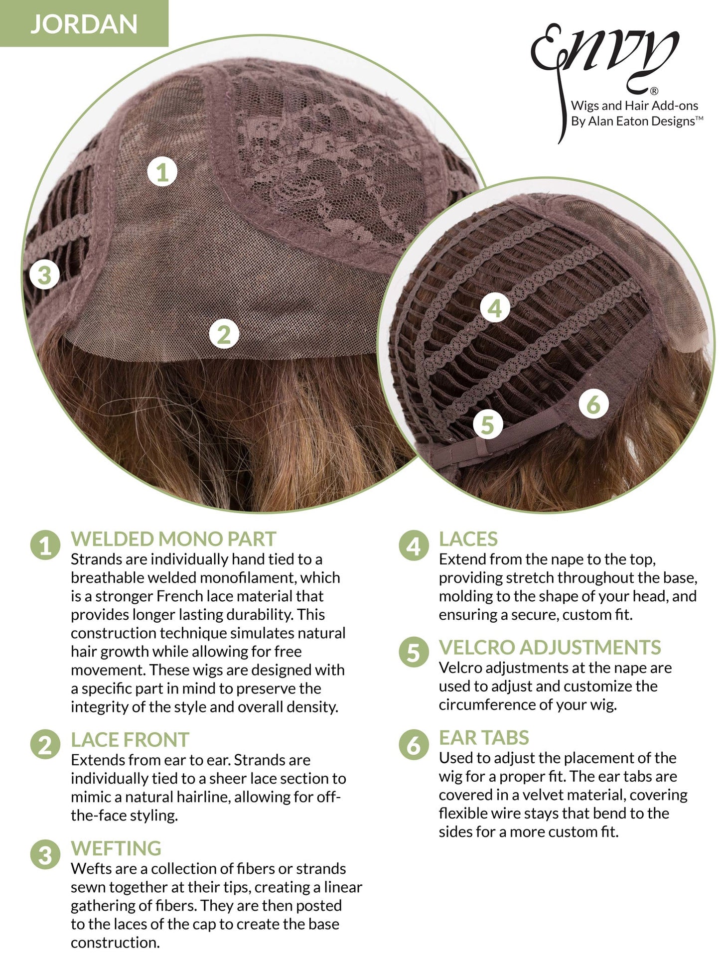 Open Box | Jordan Wig by Envy | Human Hair/Heat Friendly Synthetic Blend Hair | Average Cap | Chocolate Caramel