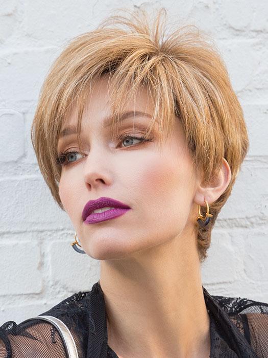 Open Box | Modern Top Piece by Rene of Paris | Synthetic Hair | Nutmeg-F