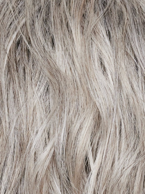Open Box | High Heat Mid Straight Topper by Rene of Paris | Heat Friendly Synthetic Hair | Silver Brown MR