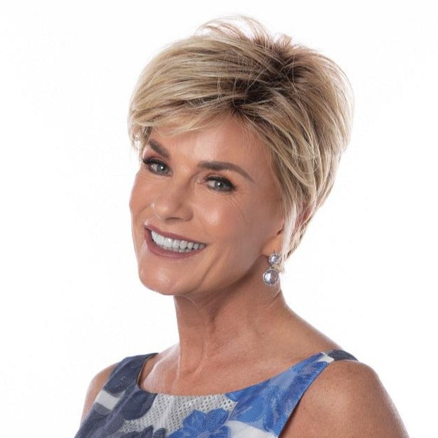 Open Box | Jazzy Wig by Toni Brattin | Heat Friendly Synthetic Hair | Large Cap | Light Grey