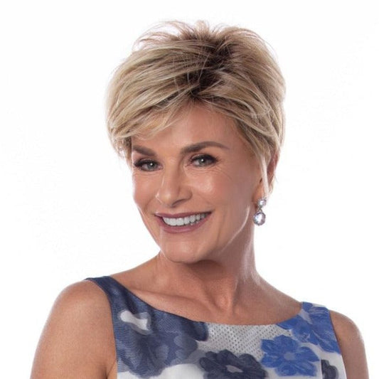 Open Box | Jazzy Wig by Toni Brattin | Heat Friendly Synthetic Hair | Large Cap | Light Grey
