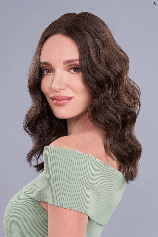 Top Trend Lace HD Wavy 14" Topper by Jon Renau | Heat Friendly Synthetic Hair