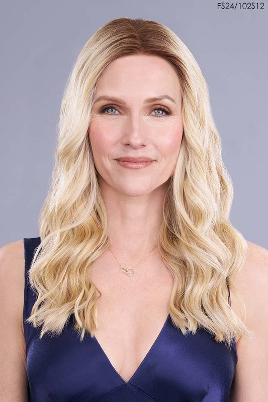 Top Trend Lace HD Wavy 18" Topper by Jon Renau | Heat Friendly Synthetic Hair