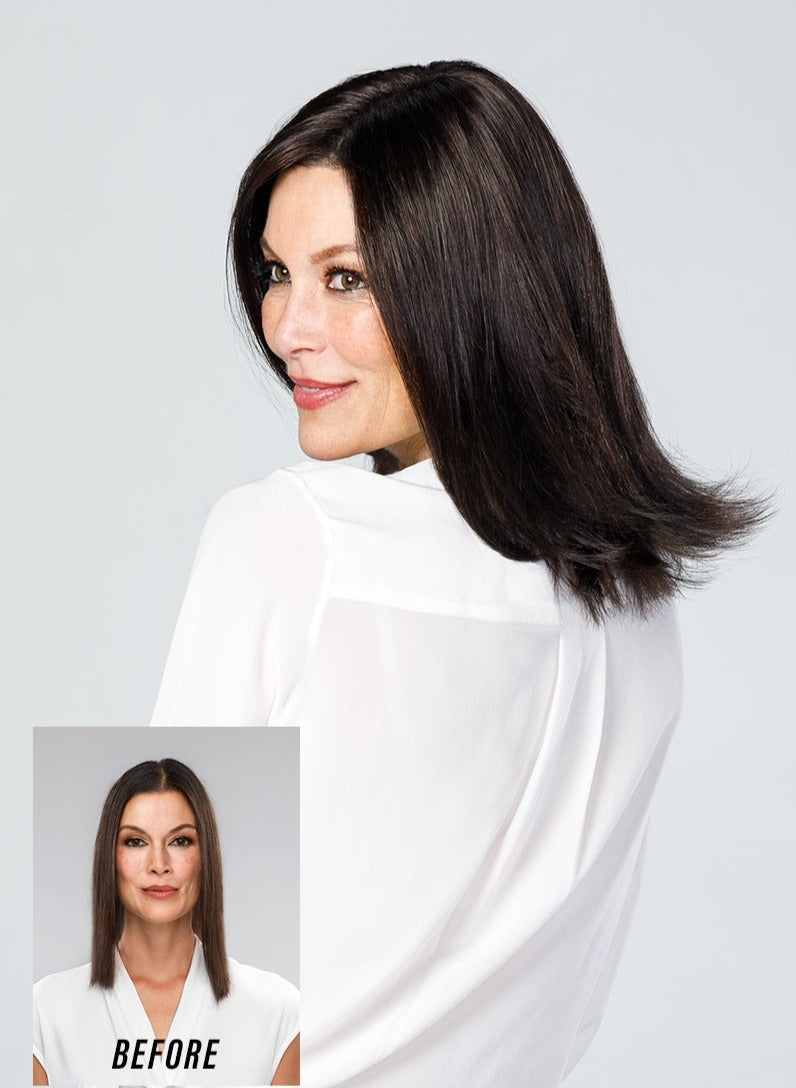 Top Coverage HT Straight Topper 12" by Jon Renau | Synthetic Hair