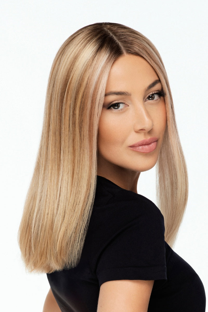TressAllure Toppers - Sheer Top 14" (NH3100) - Human Hair