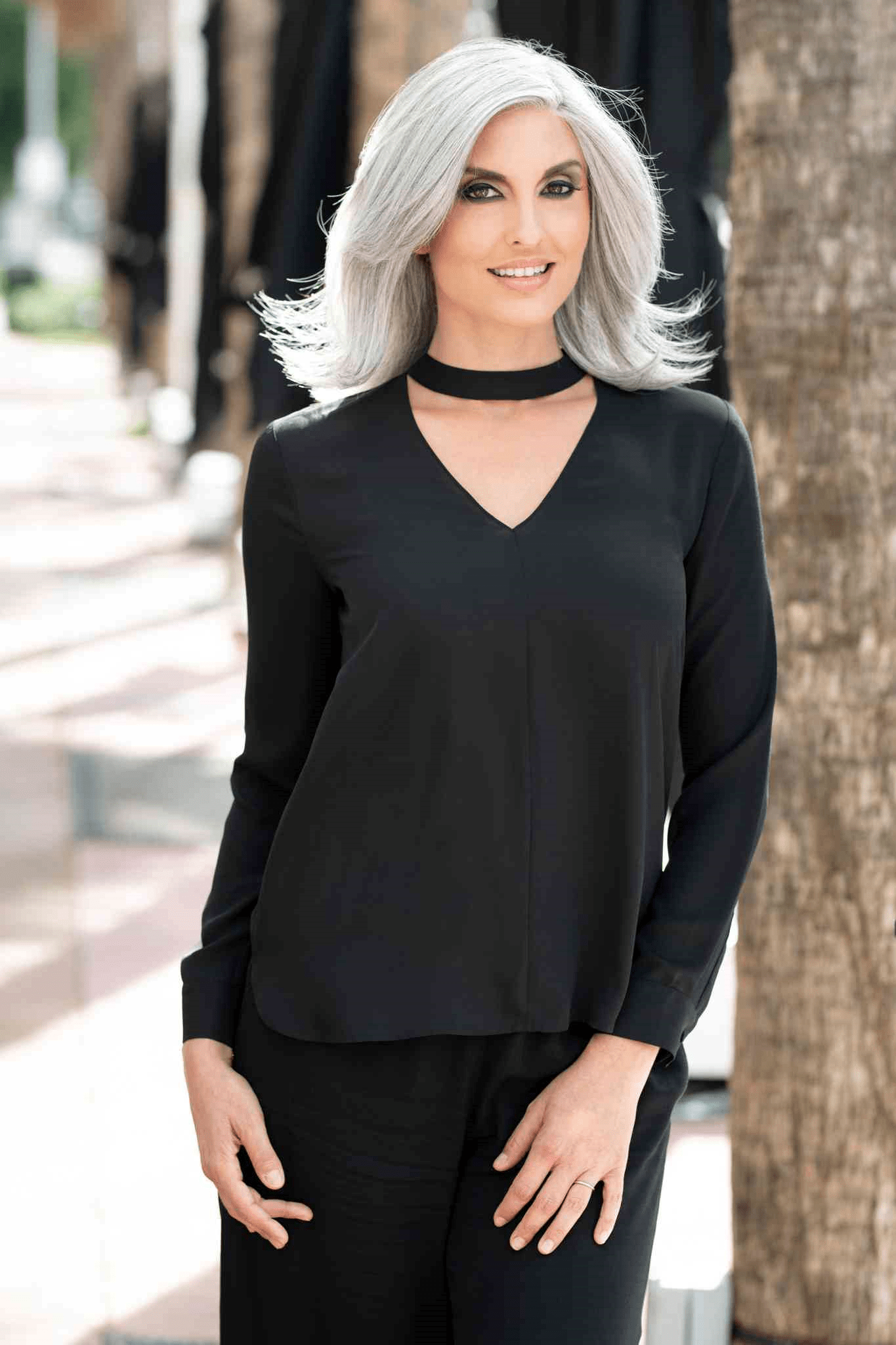 Zoey | Human Hair/ Synthetic Blend Wig (Mono Top)
