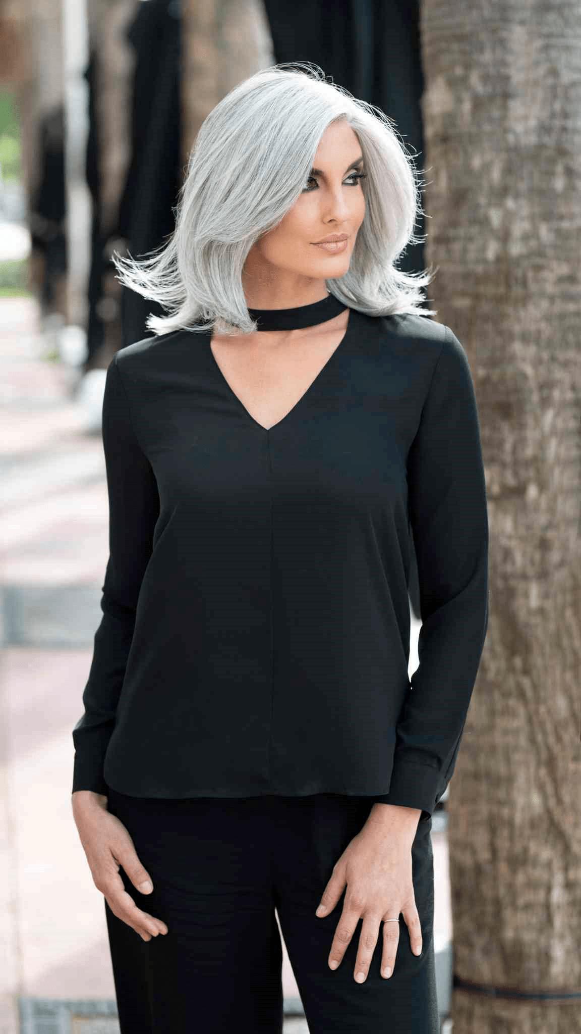 Zoey | Human Hair/ Synthetic Blend Wig (Mono Top)