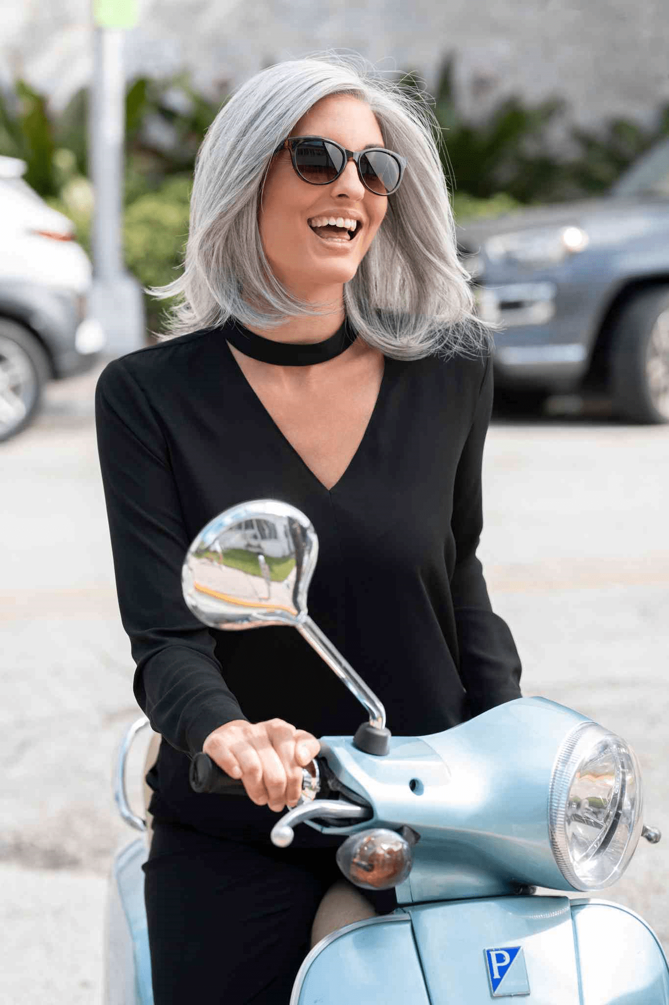 Zoey | Human Hair/ Synthetic Blend Wig (Mono Top)