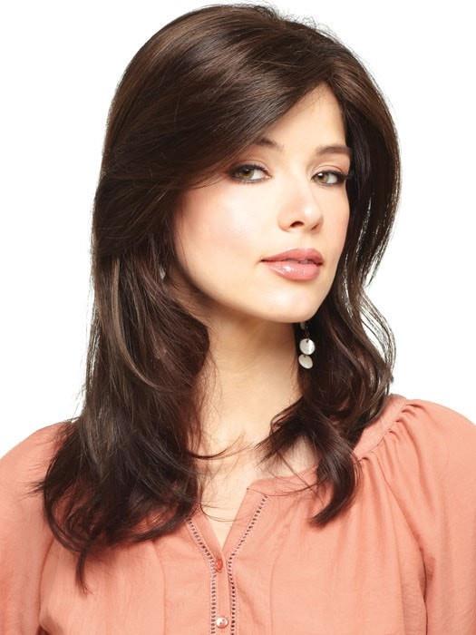 Open Box | Long Mono Topper by Amore | Synthetic Hair | Nutmeg-F
