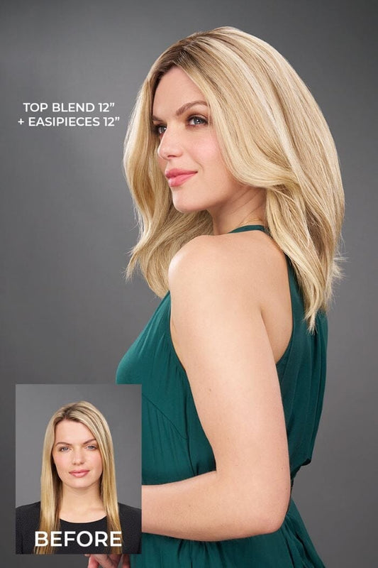 Top Blend 12" Remy Human Hair Topper by Jon Renau